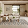 image:imageNourison Home Nordic Green Blue 5 x 7 Area Rug  Easy Clean Non Shedding Bed Room Living Room Dining Room Kitchen 5 x 7Ivory Multicolor
