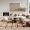 image:imageNourison Home Nordic Green Blue 5 x 7 Area Rug  Easy Clean Non Shedding Bed Room Living Room Dining Room Kitchen 5 x 7Rust Multicolor