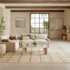 image:imageNourison Home Nordic Green Blue 5 x 7 Area Rug  Easy Clean Non Shedding Bed Room Living Room Dining Room Kitchen 5 x 7Taupe