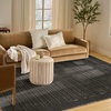 image:imageNourison Home Nordic Ivory 5 x 7 Area Rug  Easy Clean Non Shedding Bed Room Living Room Dining Room Kitchen 5 x 7Black Taupe
