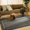 image:imageNourison Home Nordic Ivory 5 x 7 Area Rug  Easy Clean Non Shedding Bed Room Living Room Dining Room Kitchen 5 x 7Black Taupe
