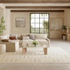image:imageNourison Home Nordic Ivory 5 x 7 Area Rug  Easy Clean Non Shedding Bed Room Living Room Dining Room Kitchen 5 x 7Ivory Blue
