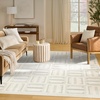 image:imageNourison Home Nordic Ivory 5 x 7 Area Rug  Easy Clean Non Shedding Bed Room Living Room Dining Room Kitchen 5 x 7Ivory Blue