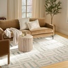 image:imageNourison Home Nordic Ivory 5 x 7 Area Rug  Easy Clean Non Shedding Bed Room Living Room Dining Room Kitchen 5 x 7Ivory Blue