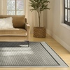image:imageNourison Home Nordic Ivory 5 x 7 Area Rug  Easy Clean Non Shedding Bed Room Living Room Dining Room Kitchen 5 x 7Ivory Grey