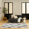 image:imageNourison Home Nordic Ivory Grey 5 x 7 Area Rug  Easy Clean Non Shedding Bed Room Living Room Dining Room Kitchen 5 x 7Grey Black