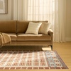 image:imageNourison Home Nordic Rust 5 x 7 Area Rug  Easy Clean Non Shedding Bed Room Living Room Dining Room Kitchen 5 x 7Ivory Rust