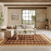 image:imageNourison Home Nordic Rust 5 x 7 Area Rug  Easy Clean Non Shedding Bed Room Living Room Dining Room Kitchen 5 x 7Rust