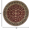 image:imageNourison Home Nourison 2000 Burgundy 2 x 3 Area Rug  Easy Clean Non Shedding Bed Room Living Room Dining Room Kitchen 2 x 38 Round