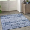 image:imageNourison Home Nourison Essentials Grey Beige 10 x 14 Area Rug  Easy Clean Non Shedding Bed Room Living Room Dining Room Kitchen 10 x 14Denim