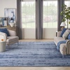 image:imageNourison Home Nourison Essentials Grey Beige 10 x 14 Area Rug  Easy Clean Non Shedding Bed Room Living Room Dining Room Kitchen 10 x 14Denim