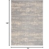 image:imageNourison Home Nourison Essentials Grey Beige 10 x 14 Area Rug  Easy Clean Non Shedding Bed Room Living Room Dining Room Kitchen 10 x 14GreyBeige