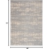 image:imageNourison Home Nourison Essentials Grey Beige 10 x 14 Area Rug  Easy Clean Non Shedding Bed Room Living Room Dining Room Kitchen 10 x 14GreyBeige