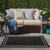 image:imageNourison Home Nourison Essentials NavyIvory 5 x Square Area Rug  Easy Clean Non Shedding Bed Room Living Room Dining Room Kitchen 5 x SquareBlack Ivory