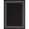 image:imageNourison Home Nourison Essentials NavyIvory 5 x Square Area Rug  Easy Clean Non Shedding Bed Room Living Room Dining Room Kitchen 5 x SquareBlack Ivory
