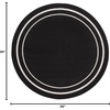 image:imageNourison Home Nourison Essentials NavyIvory 5 x Square Area Rug  Easy Clean Non Shedding Bed Room Living Room Dining Room Kitchen 5 x SquareBlack Ivory