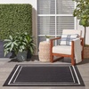 image:imageNourison Home Nourison Essentials NavyIvory 5 x Square Area Rug  Easy Clean Non Shedding Bed Room Living Room Dining Room Kitchen 5 x SquareBlack Ivory