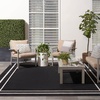 image:imageNourison Home Nourison Essentials NavyIvory 5 x Square Area Rug  Easy Clean Non Shedding Bed Room Living Room Dining Room Kitchen 5 x SquareBlack Ivory