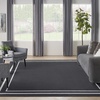 image:imageNourison Home Nourison Essentials NavyIvory 5 x Square Area Rug  Easy Clean Non Shedding Bed Room Living Room Dining Room Kitchen 5 x SquareBlack Ivory