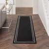image:imageNourison Home Nourison Essentials NavyIvory 5 x Square Area Rug  Easy Clean Non Shedding Bed Room Living Room Dining Room Kitchen 5 x SquareBlack Ivory