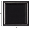 image:imageNourison Home Nourison Essentials NavyIvory 5 x Square Area Rug  Easy Clean Non Shedding Bed Room Living Room Dining Room Kitchen 5 x SquareBlack Ivory