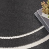 image:imageNourison Home Nourison Essentials NavyIvory 5 x Square Area Rug  Easy Clean Non Shedding Bed Room Living Room Dining Room Kitchen 5 x SquareBlack Ivory