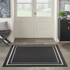 image:imageNourison Home Nourison Essentials NavyIvory 5 x Square Area Rug  Easy Clean Non Shedding Bed Room Living Room Dining Room Kitchen 5 x SquareBlack Ivory
