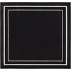 image:imageNourison Home Nourison Essentials NavyIvory 5 x Square Area Rug  Easy Clean Non Shedding Bed Room Living Room Dining Room Kitchen 5 x SquareBlack Ivory