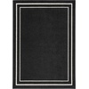 image:imageNourison Home Nourison Essentials NavyIvory 5 x Square Area Rug  Easy Clean Non Shedding Bed Room Living Room Dining Room Kitchen 5 x SquareBlack Ivory