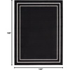 image:imageNourison Home Nourison Essentials NavyIvory 5 x Square Area Rug  Easy Clean Non Shedding Bed Room Living Room Dining Room Kitchen 5 x SquareBlack Ivory