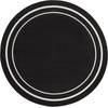 image:imageNourison Home Nourison Essentials NavyIvory 5 x Square Area Rug  Easy Clean Non Shedding Bed Room Living Room Dining Room Kitchen 5 x SquareBlack Ivory