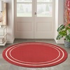 image:imageNourison Home Nourison Essentials NavyIvory 5 x Square Area Rug  Easy Clean Non Shedding Bed Room Living Room Dining Room Kitchen 5 x SquareBrick Ivory