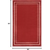 image:imageNourison Home Nourison Essentials NavyIvory 5 x Square Area Rug  Easy Clean Non Shedding Bed Room Living Room Dining Room Kitchen 5 x SquareBrick Ivory
