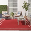 image:imageNourison Home Nourison Essentials NavyIvory 5 x Square Area Rug  Easy Clean Non Shedding Bed Room Living Room Dining Room Kitchen 5 x SquareBrick Ivory