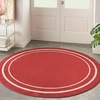 image:imageNourison Home Nourison Essentials NavyIvory 5 x Square Area Rug  Easy Clean Non Shedding Bed Room Living Room Dining Room Kitchen 5 x SquareBrick Ivory