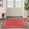 image:imageNourison Home Nourison Essentials NavyIvory 5 x Square Area Rug  Easy Clean Non Shedding Bed Room Living Room Dining Room Kitchen 5 x SquareBrick Ivory