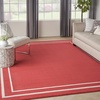 image:imageNourison Home Nourison Essentials NavyIvory 5 x Square Area Rug  Easy Clean Non Shedding Bed Room Living Room Dining Room Kitchen 5 x SquareBrick Ivory