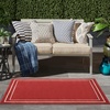 image:imageNourison Home Nourison Essentials NavyIvory 5 x Square Area Rug  Easy Clean Non Shedding Bed Room Living Room Dining Room Kitchen 5 x SquareBrick Ivory