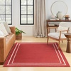 image:imageNourison Home Nourison Essentials NavyIvory 5 x Square Area Rug  Easy Clean Non Shedding Bed Room Living Room Dining Room Kitchen 5 x SquareBrick Ivory