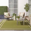 image:imageNourison Home Nourison Essentials NavyIvory 5 x Square Area Rug  Easy Clean Non Shedding Bed Room Living Room Dining Room Kitchen 5 x SquareGreen Ivory
