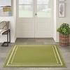 image:imageNourison Home Nourison Essentials NavyIvory 5 x Square Area Rug  Easy Clean Non Shedding Bed Room Living Room Dining Room Kitchen 5 x SquareGreen Ivory