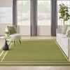 image:imageNourison Home Nourison Essentials NavyIvory 5 x Square Area Rug  Easy Clean Non Shedding Bed Room Living Room Dining Room Kitchen 5 x SquareGreen Ivory