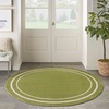 image:imageNourison Home Nourison Essentials NavyIvory 5 x Square Area Rug  Easy Clean Non Shedding Bed Room Living Room Dining Room Kitchen 5 x SquareGreen Ivory