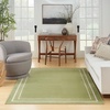 image:imageNourison Home Nourison Essentials NavyIvory 5 x Square Area Rug  Easy Clean Non Shedding Bed Room Living Room Dining Room Kitchen 5 x SquareGreen Ivory