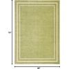 image:imageNourison Home Nourison Essentials NavyIvory 5 x Square Area Rug  Easy Clean Non Shedding Bed Room Living Room Dining Room Kitchen 5 x SquareGreen Ivory