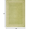 image:imageNourison Home Nourison Essentials NavyIvory 5 x Square Area Rug  Easy Clean Non Shedding Bed Room Living Room Dining Room Kitchen 5 x SquareGreen Ivory