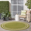 image:imageNourison Home Nourison Essentials NavyIvory 5 x Square Area Rug  Easy Clean Non Shedding Bed Room Living Room Dining Room Kitchen 5 x SquareGreen Ivory