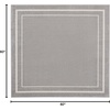 image:imageNourison Home Nourison Essentials NavyIvory 5 x Square Area Rug  Easy Clean Non Shedding Bed Room Living Room Dining Room Kitchen 5 x SquareGreyIvory