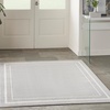 image:imageNourison Home Nourison Essentials NavyIvory 5 x Square Area Rug  Easy Clean Non Shedding Bed Room Living Room Dining Room Kitchen 5 x SquareGreyIvory
