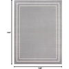 image:imageNourison Home Nourison Essentials NavyIvory 5 x Square Area Rug  Easy Clean Non Shedding Bed Room Living Room Dining Room Kitchen 5 x SquareGreyIvory